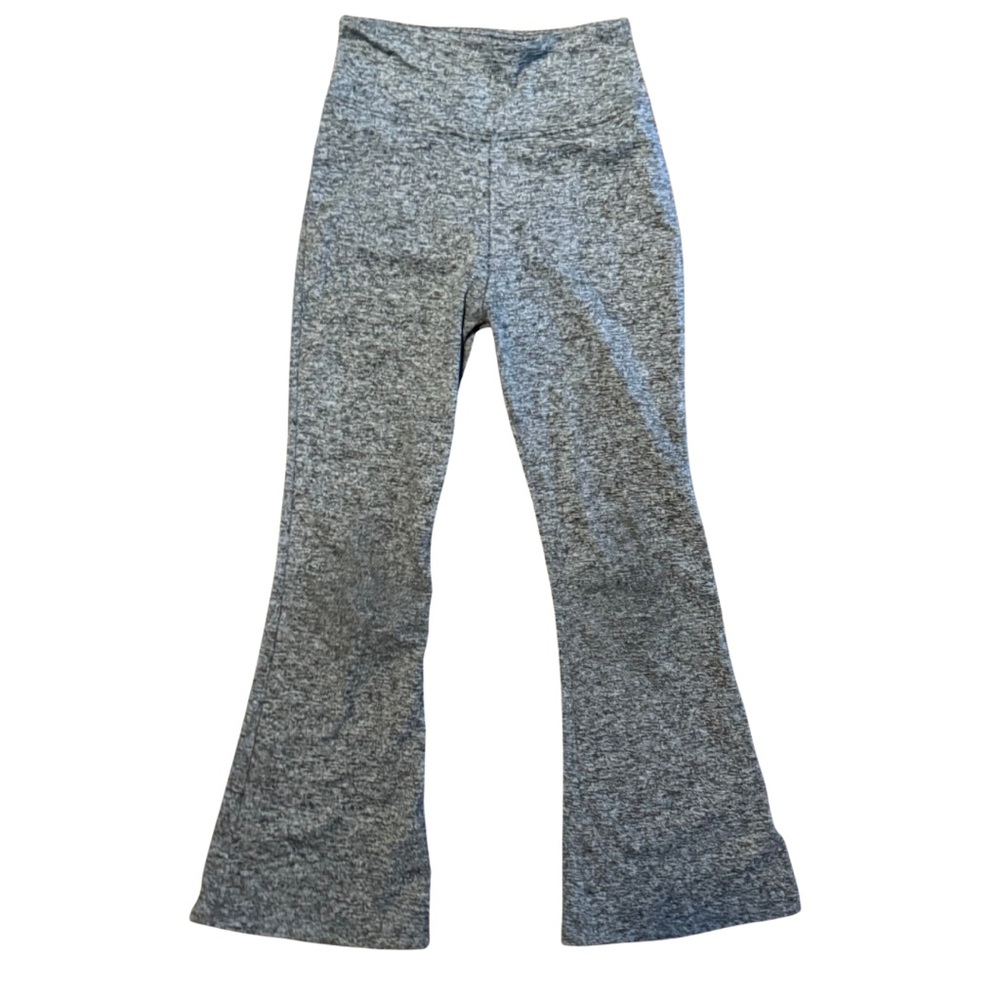 Dori Creations Girls Heathered Flare Pant in Black Grey SZ 7 excellent condition
